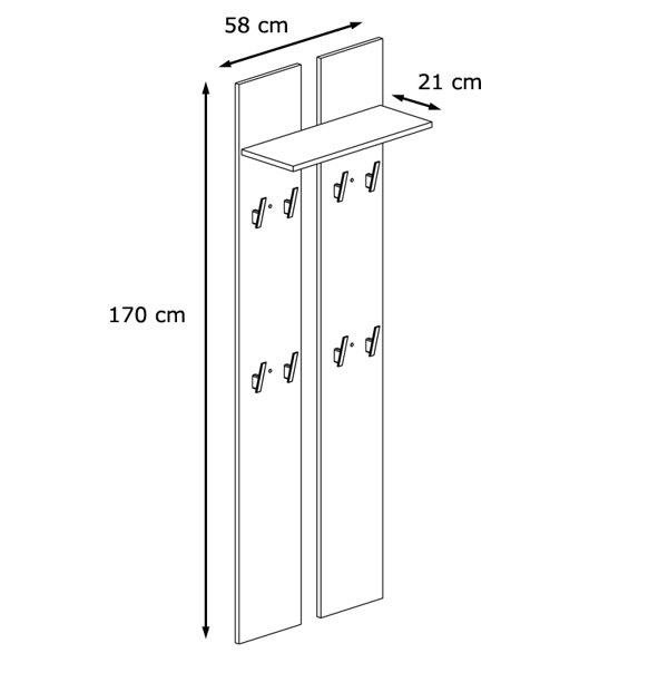 Metro Lane Mayville Wall Mounted Coat Rack & Reviews Wayfair.co.uk